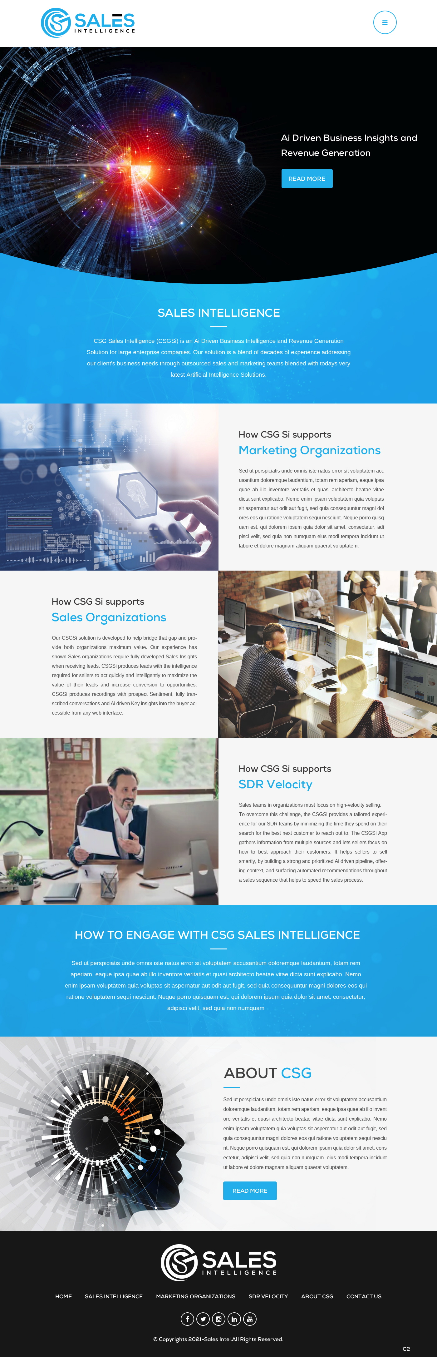 Web Design by pb for Sales Intel | Design #26118693