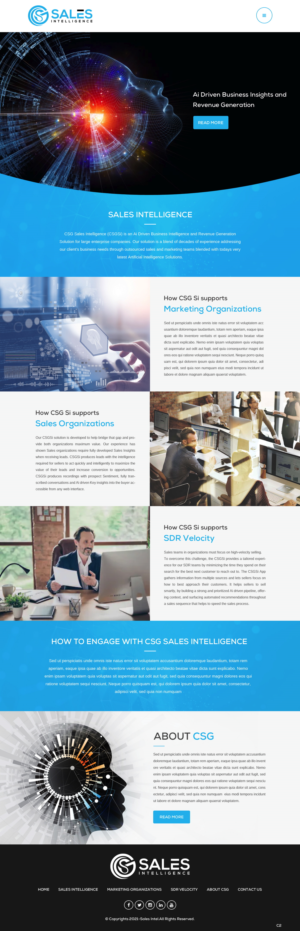 Diseño Web por pb para Sales Intel | Diseño: #26118693