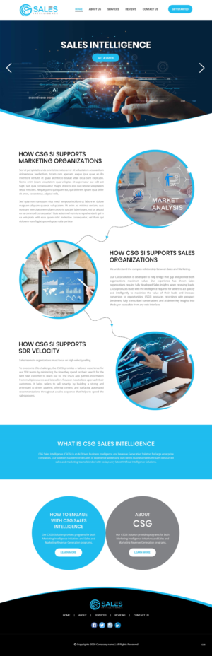 Diseño Web por pb para Sales Intel | Diseño: #26118699