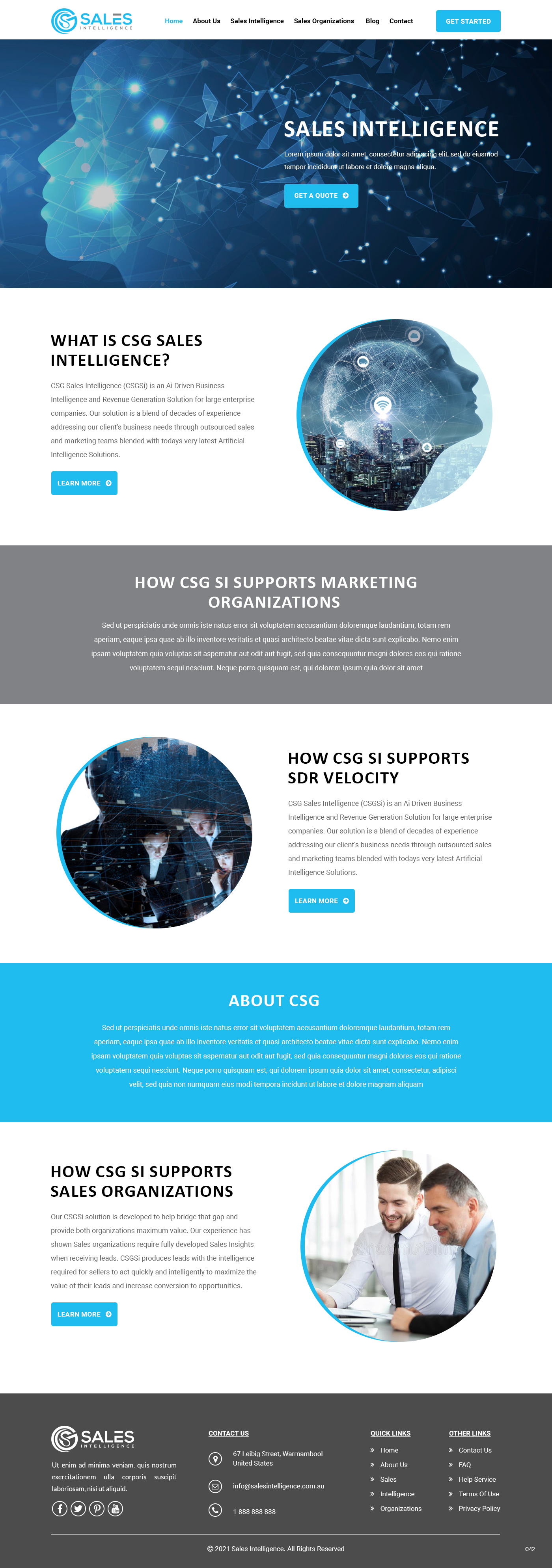 Web Design by pb for Sales Intel | Design #26118700