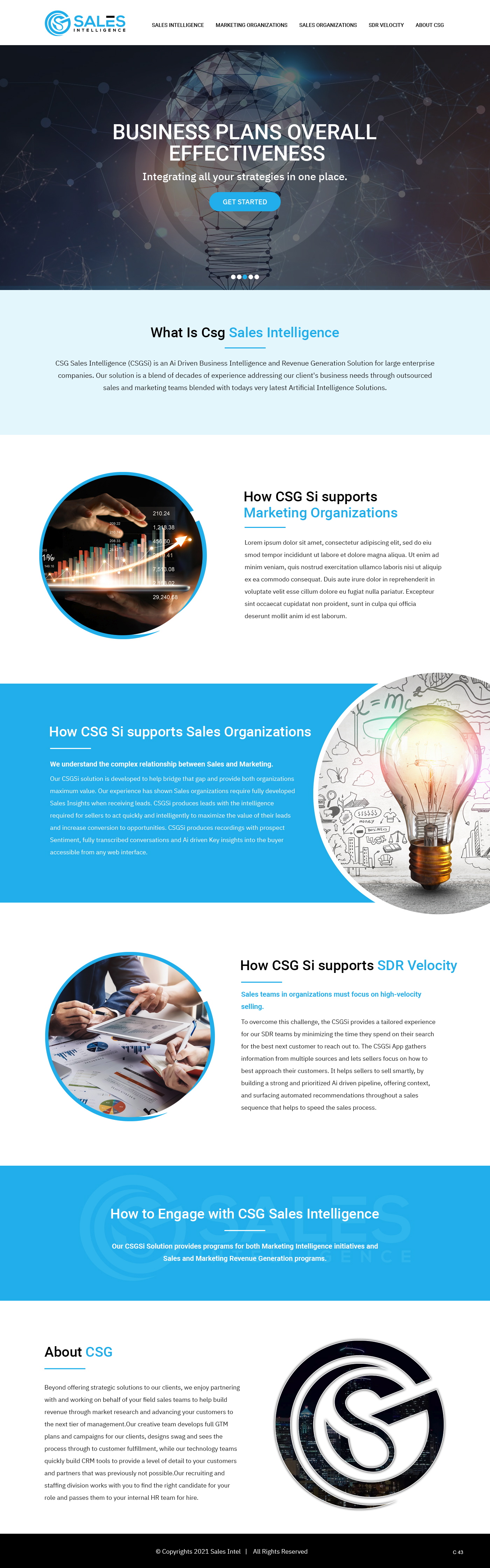 Web Design by pb for Sales Intel | Design #26118702