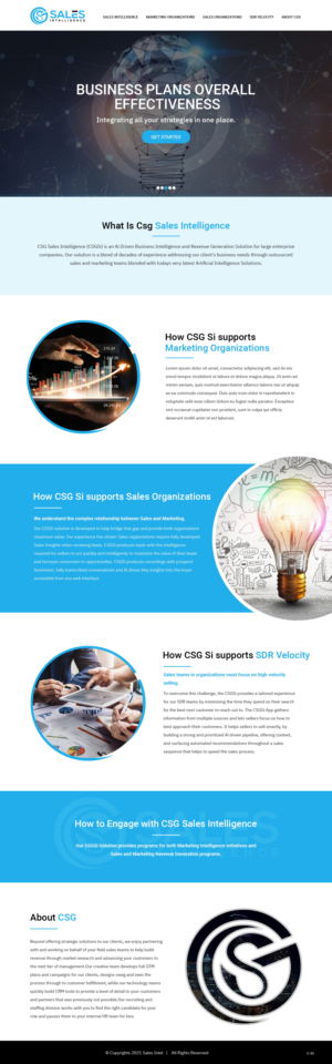 Diseño Web por pb para Sales Intel | Diseño: #26118702