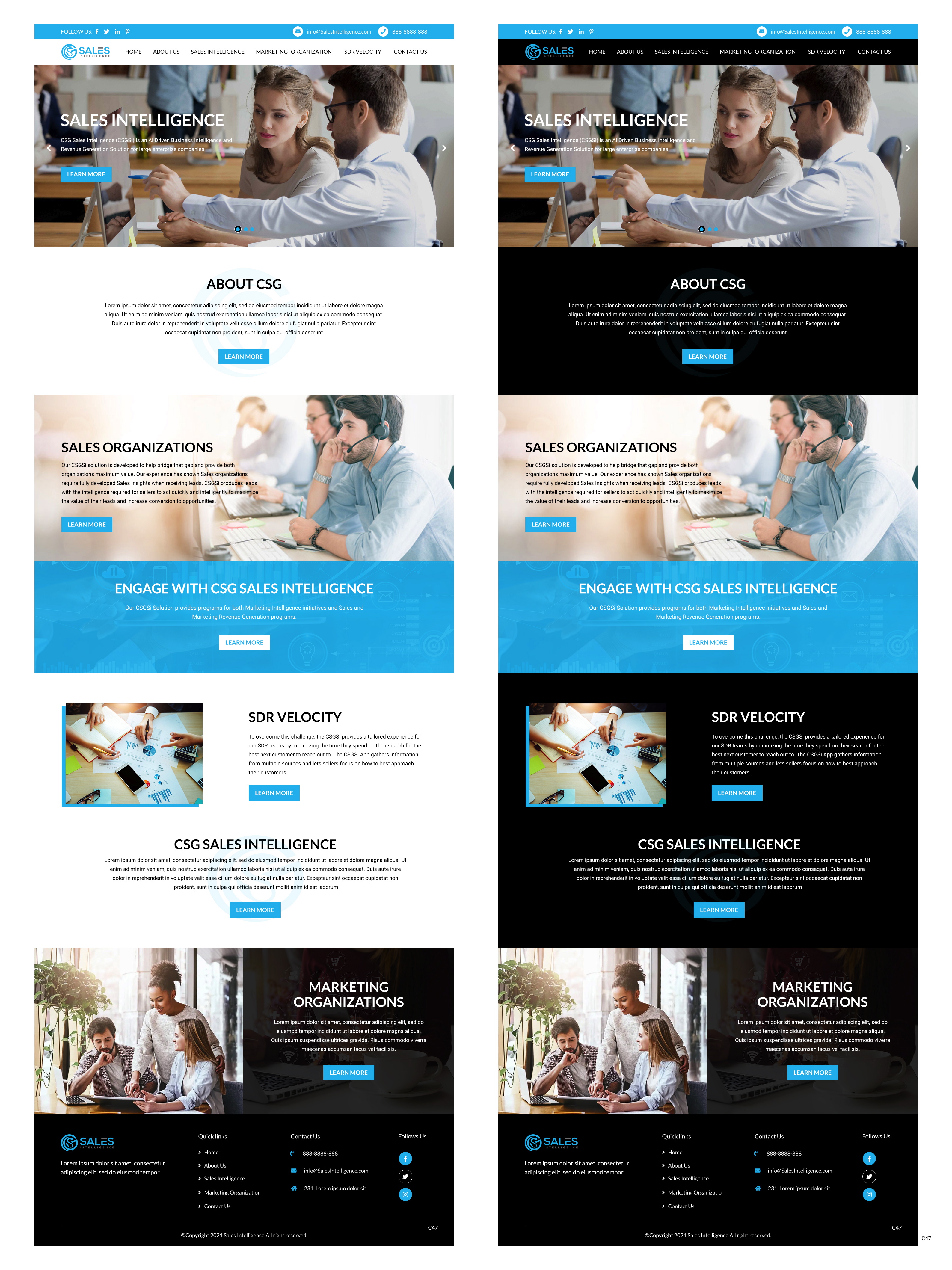 Web Design by pb for Sales Intel | Design #26118705