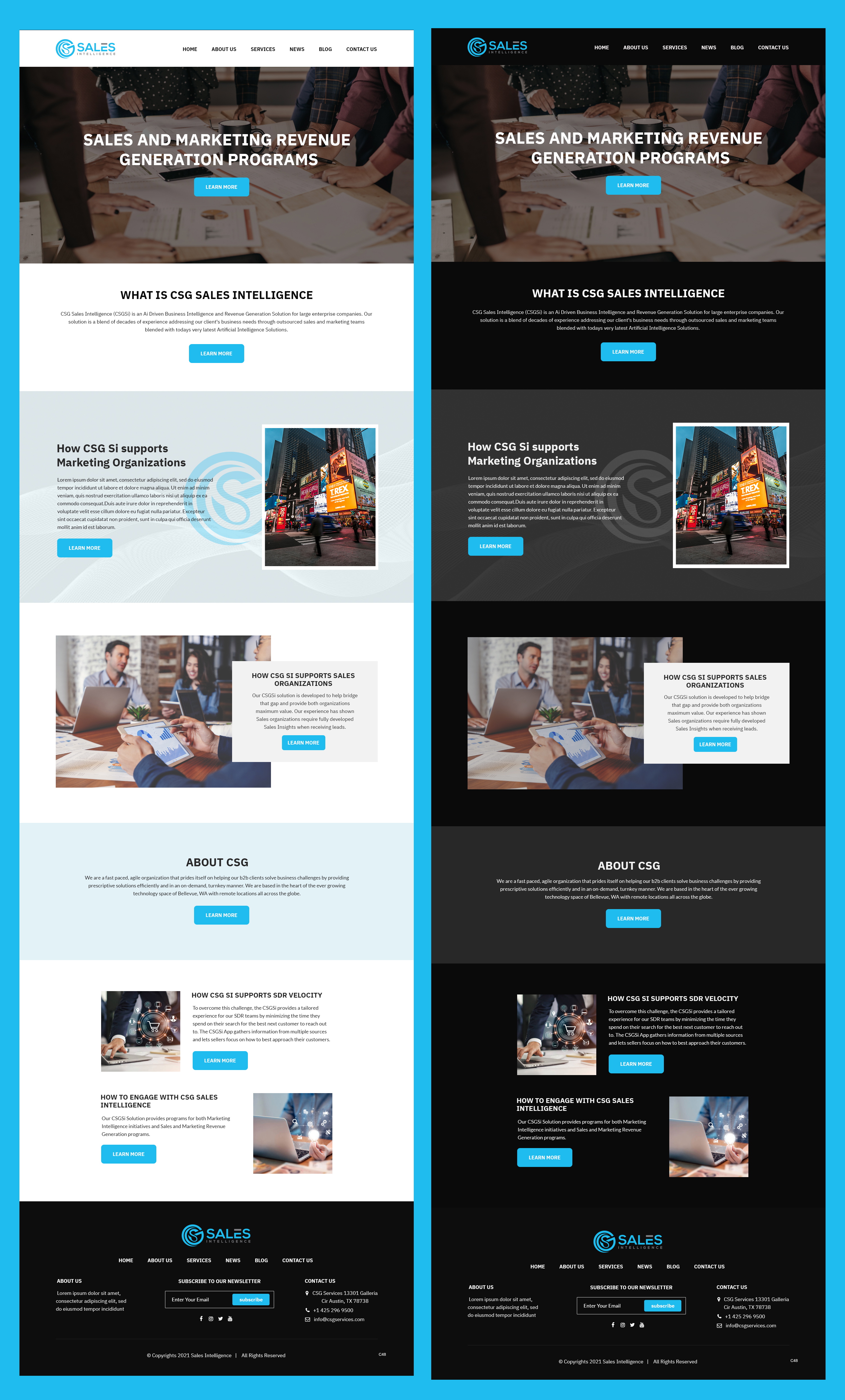 Web Design by pb for Sales Intel | Design #26118706