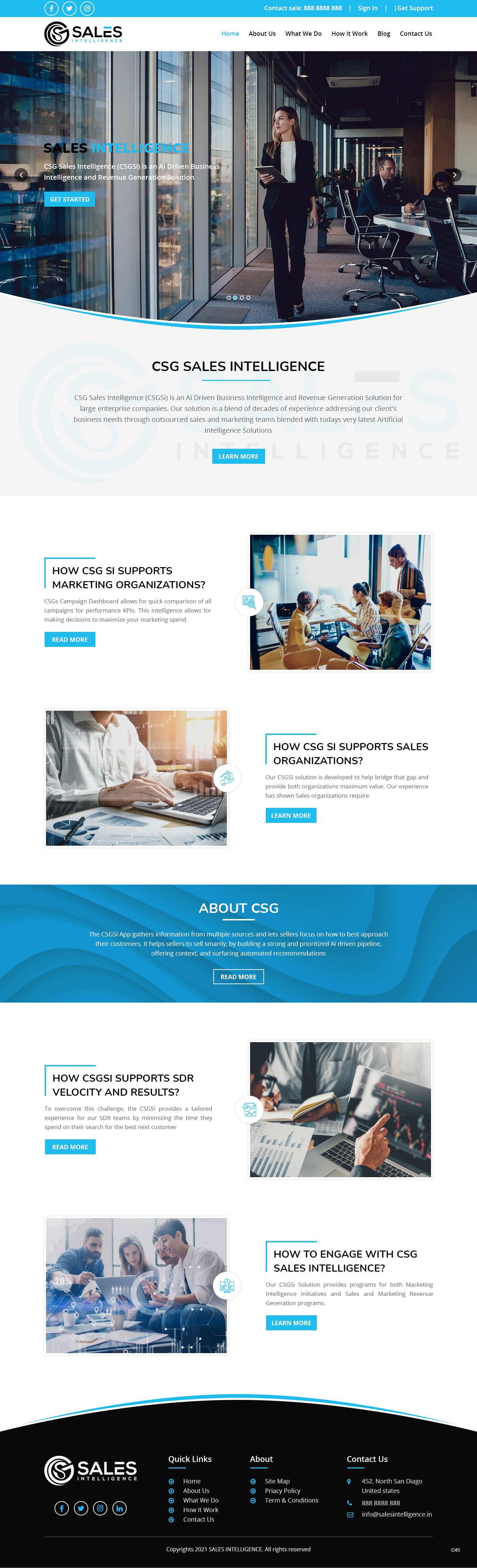 Diseño Web por pb para Sales Intel | Diseño #26118707