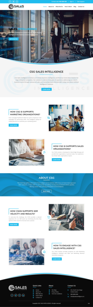 Web Design by pb for Sales Intel | Design: #26118707