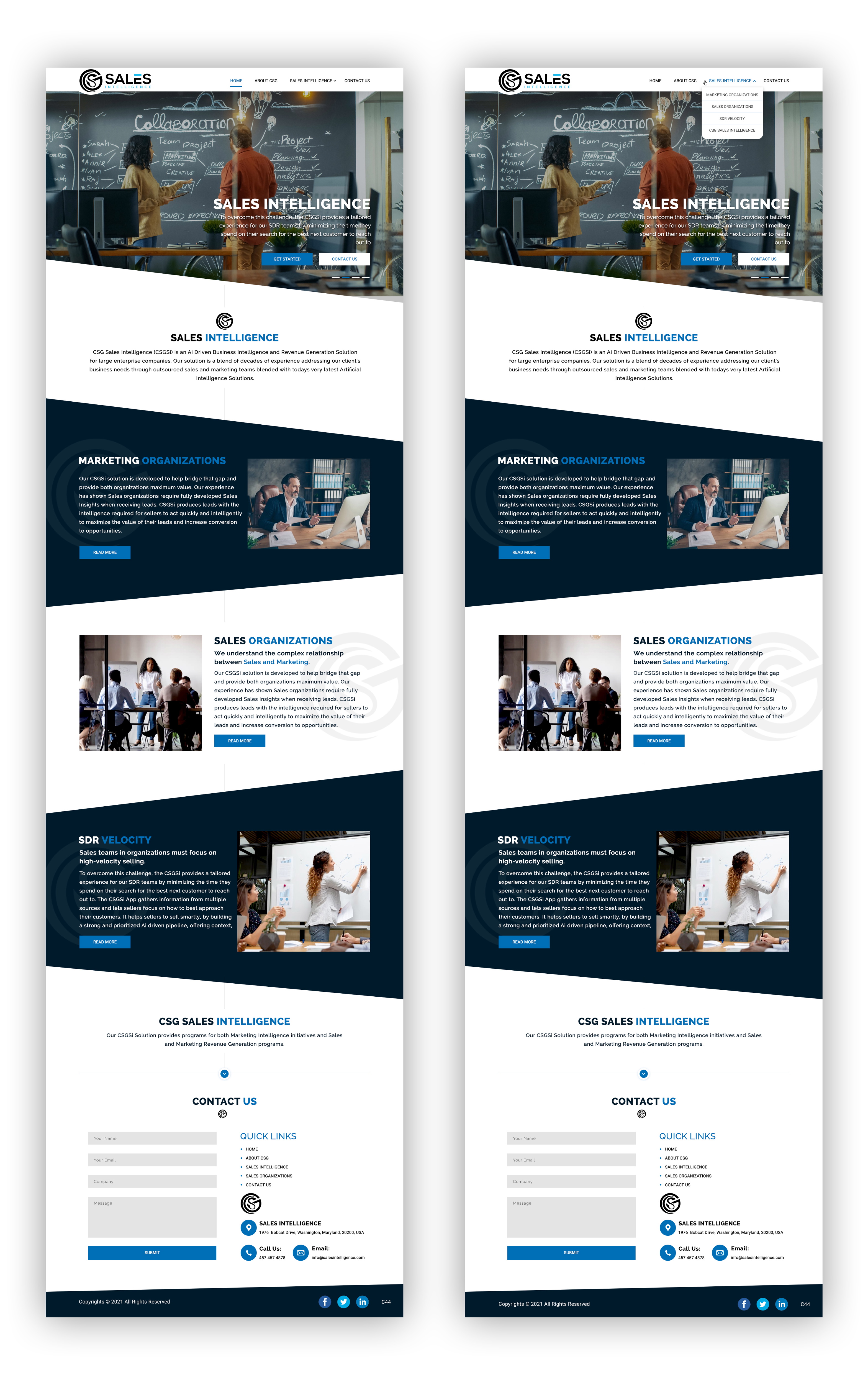 Web Design by pb for Sales Intel | Design #26118708