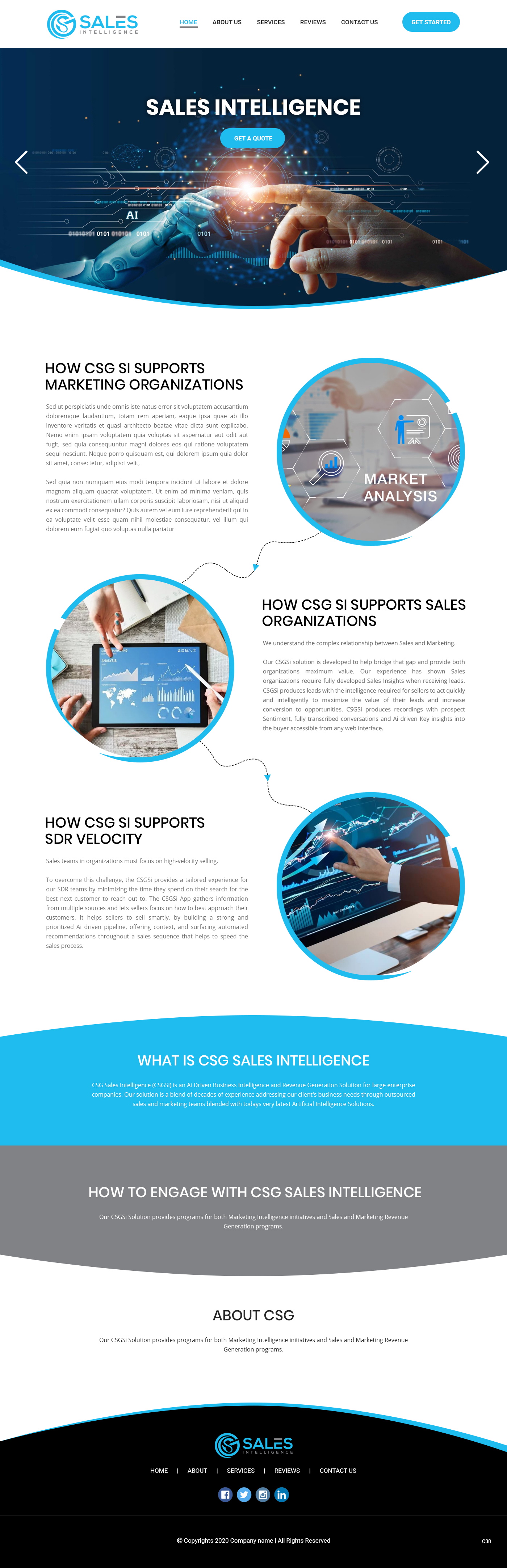Diseño Web por pb para Sales Intel | Diseño #26118709