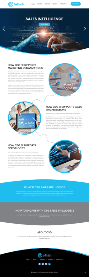 Web Design by pb for Sales Intel | Design: #26118709