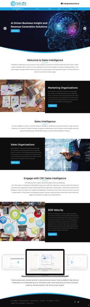 Diseño Web por pb para Sales Intel | Diseño: #26118710