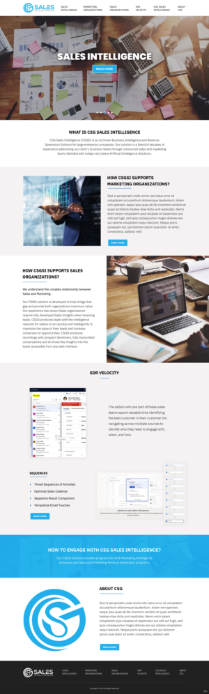 Web Design by pb for Sales Intel | Design: #26118711