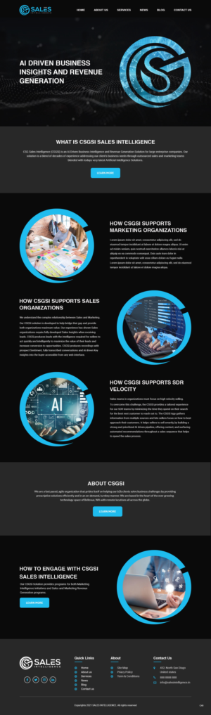 Web Design by pb for Sales Intel | Design: #26144882