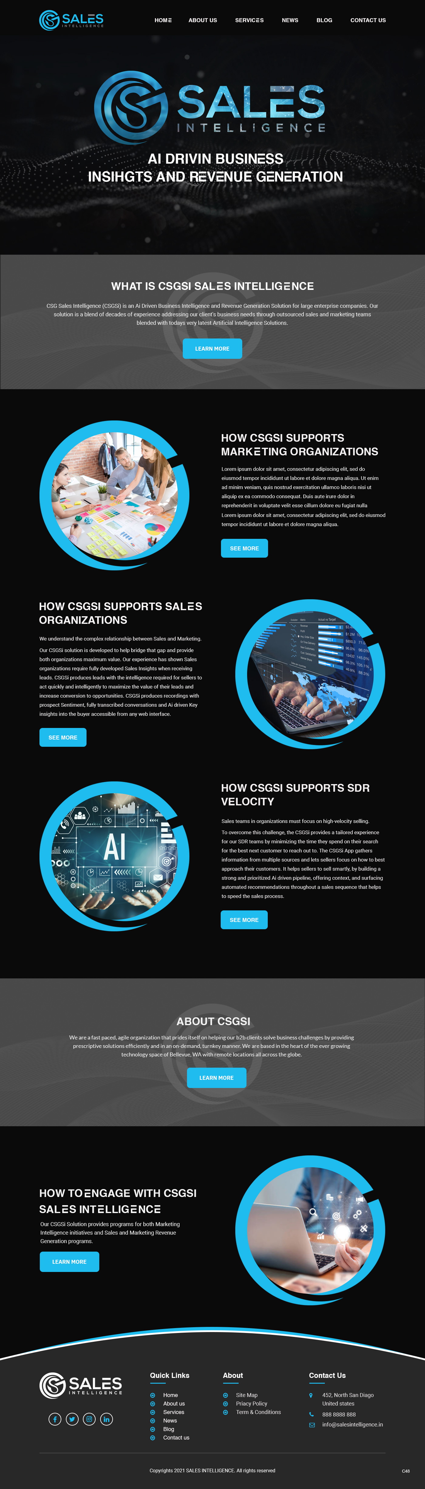Diseño Web por pb para Sales Intel | Diseño #26157277