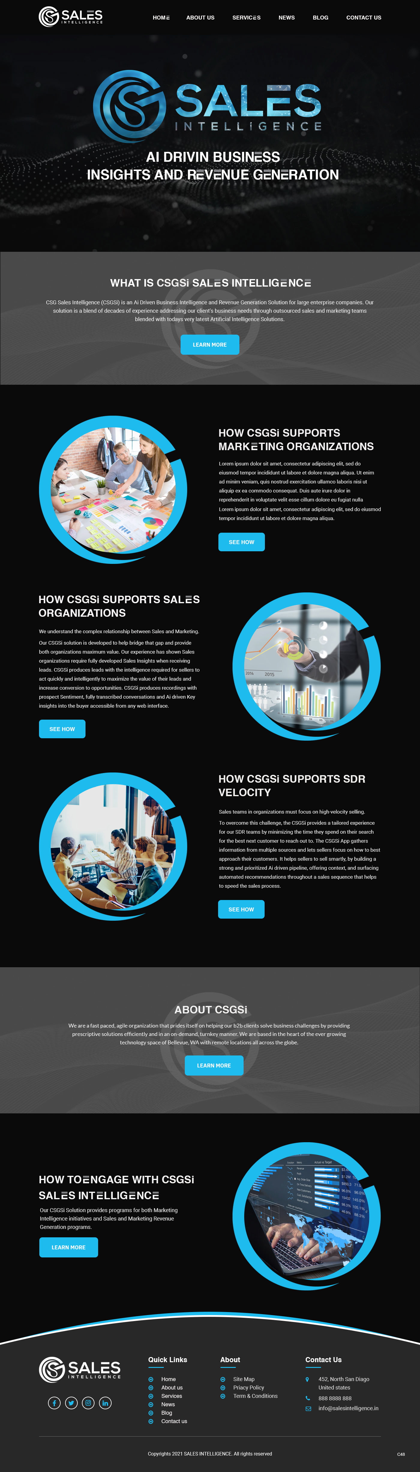 Diseño Web por pb para Sales Intel | Diseño #26173931