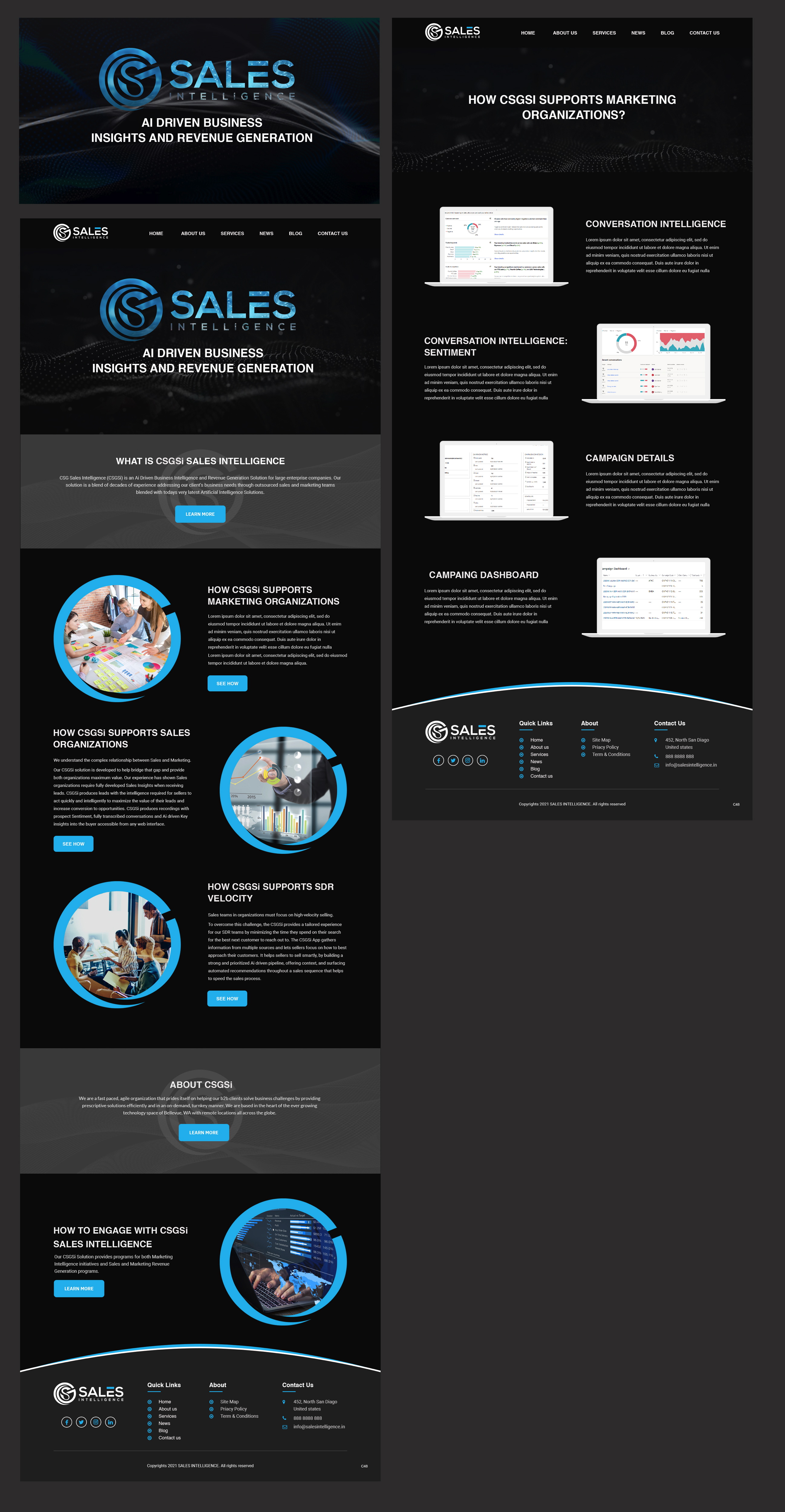 Web Design by pb for Sales Intel | Design #26213584