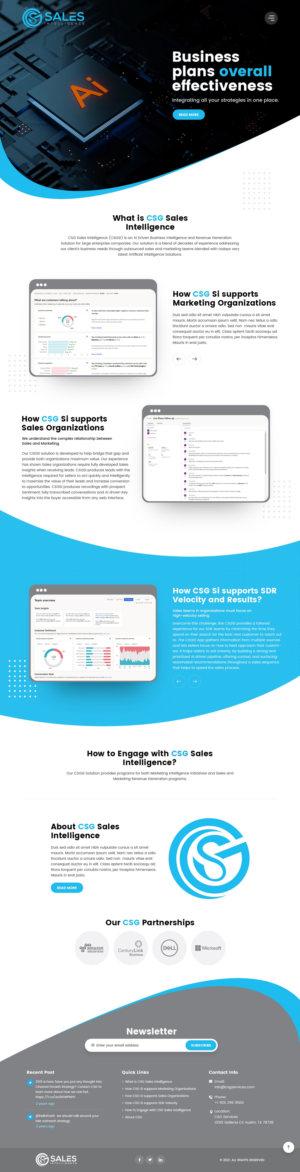 Web Design by nzdesigners for Sales Intel | Design: #26118234