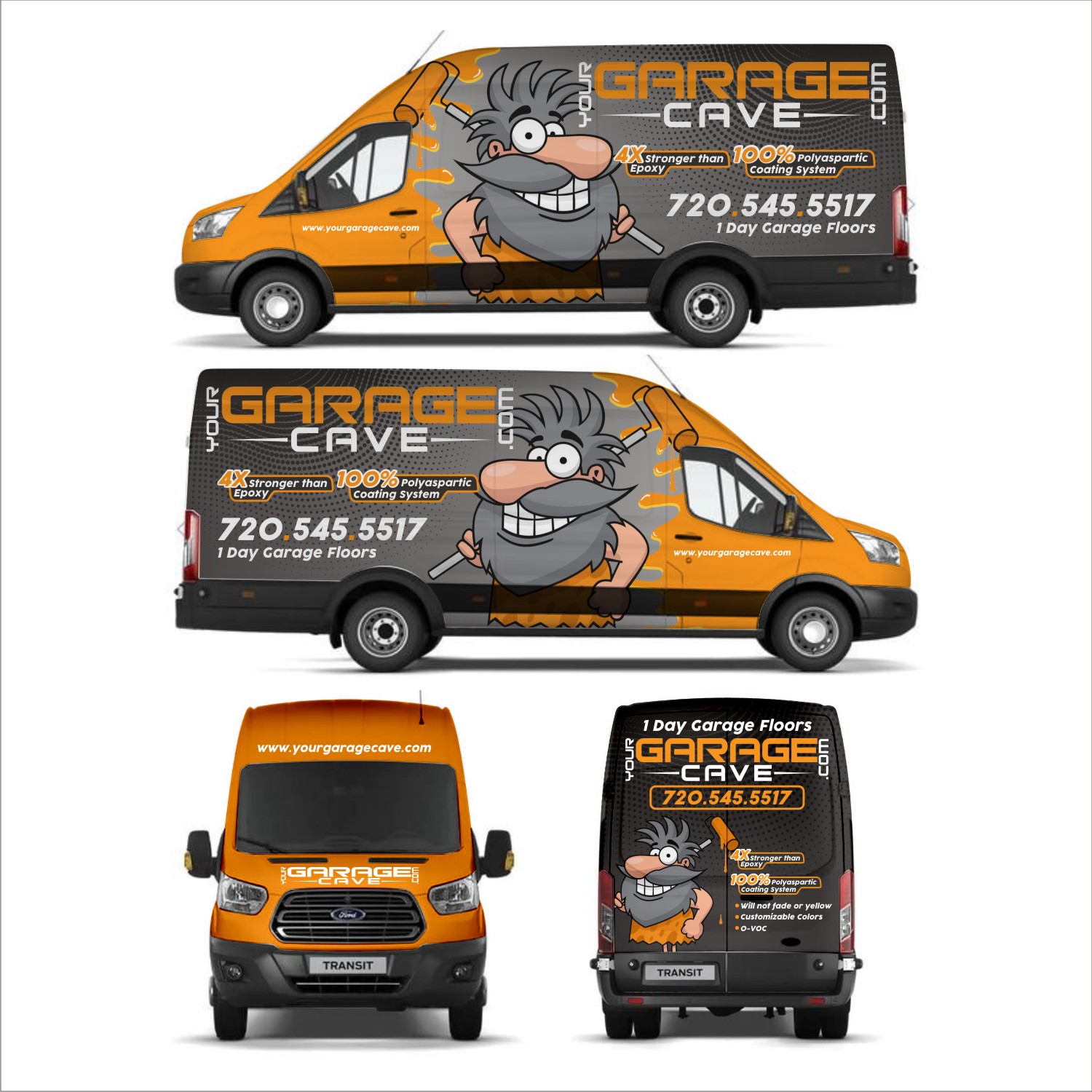 Car Wrap Design by DG+ for Garage Cave Colorado | Design #26121409