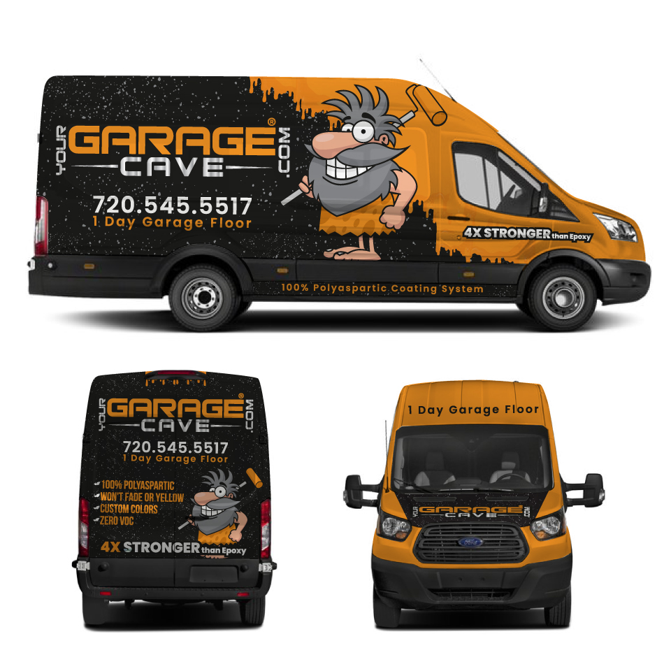 Car Wrap Design by Yoga Tri for Garage Cave Colorado | Design #26113402