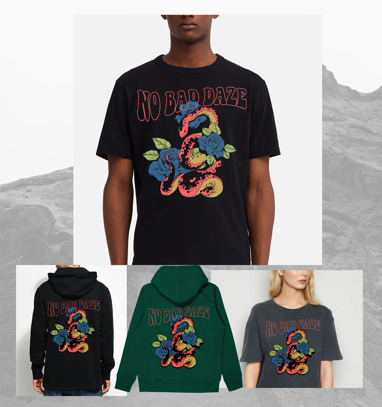 T-Shirt-Design von Heydale für No Bad Daze | Design #26136620