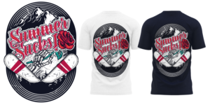 No Bad Daze - grungy ski brand | T-Shirt-Design von adjeiiBlack