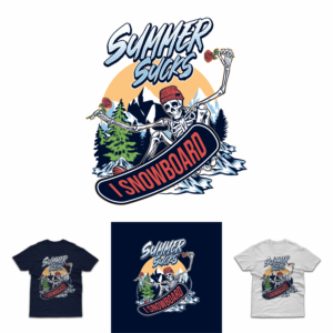 No Bad Daze - grungy ski brand | T-Shirt-Design von duatitik.std