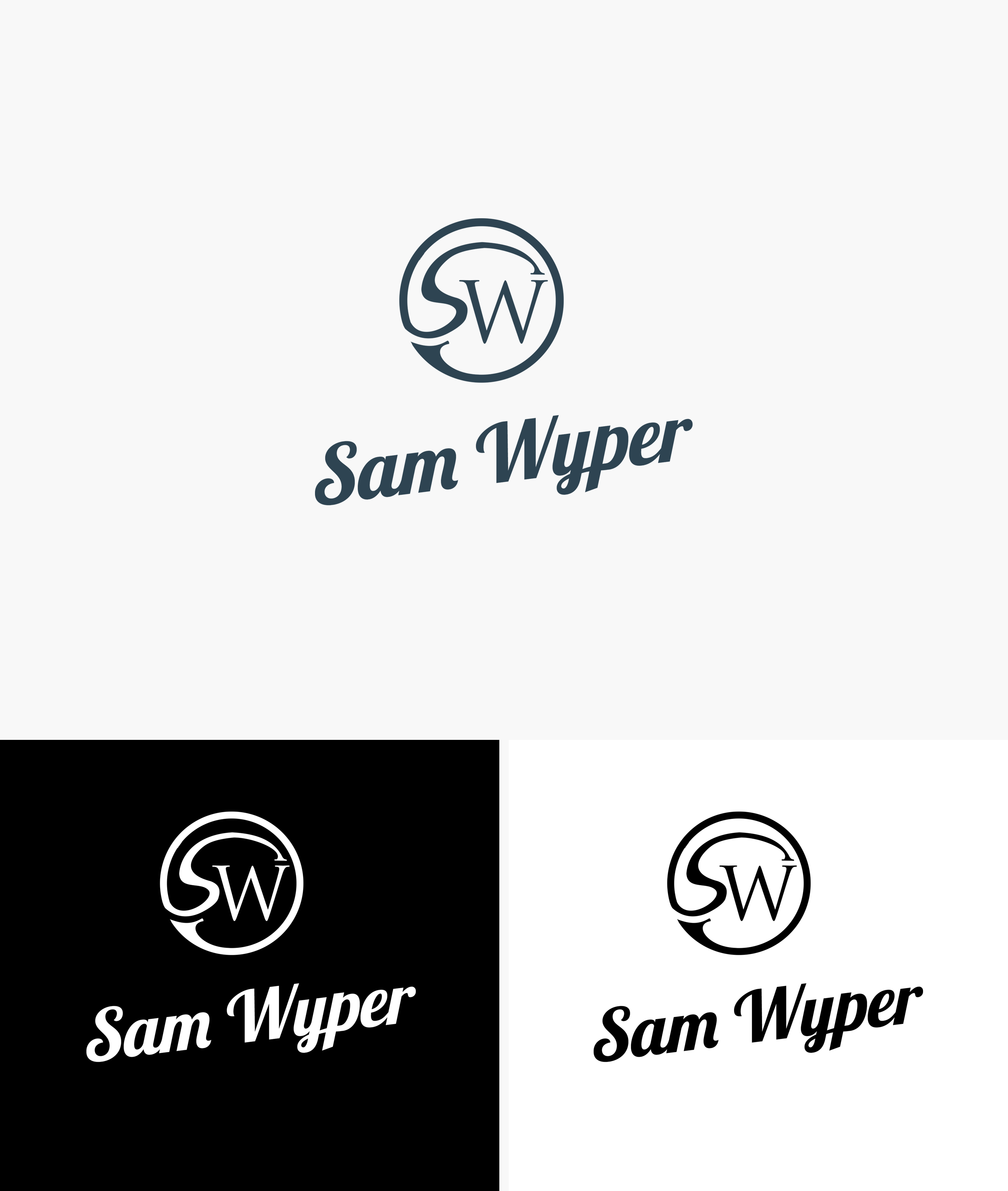 Design de Logo par Ana Gocheva pour Sam Wyper Photography | Design #26113763
