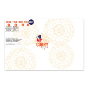 Hip  and quirky Indian restaurant Menu | Diseño Gráfico por Lezette_G