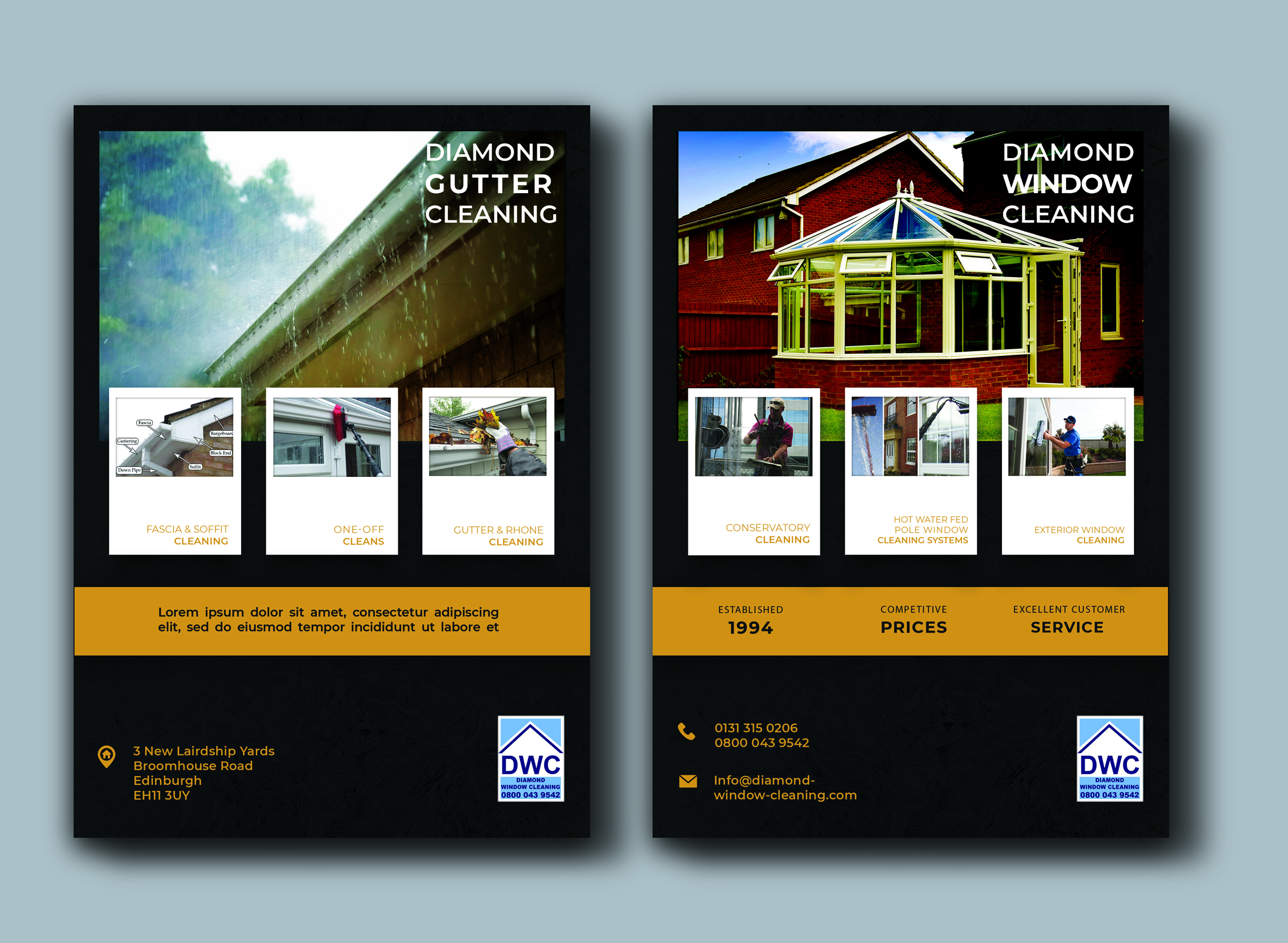 Flyer-Design von Clint_Barton für Diamond Window Cleaning | Design #26130427