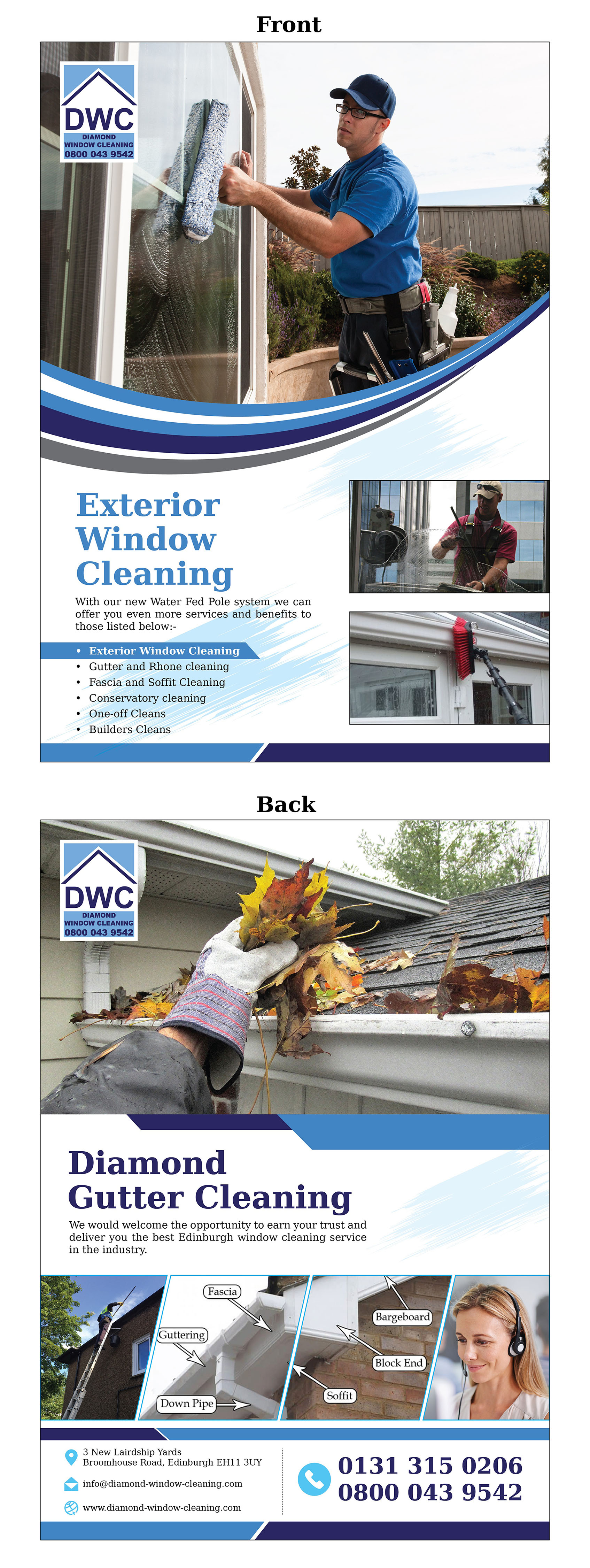 Design de Flyer par Harish 33 pour Diamond Window Cleaning | Design #26142178