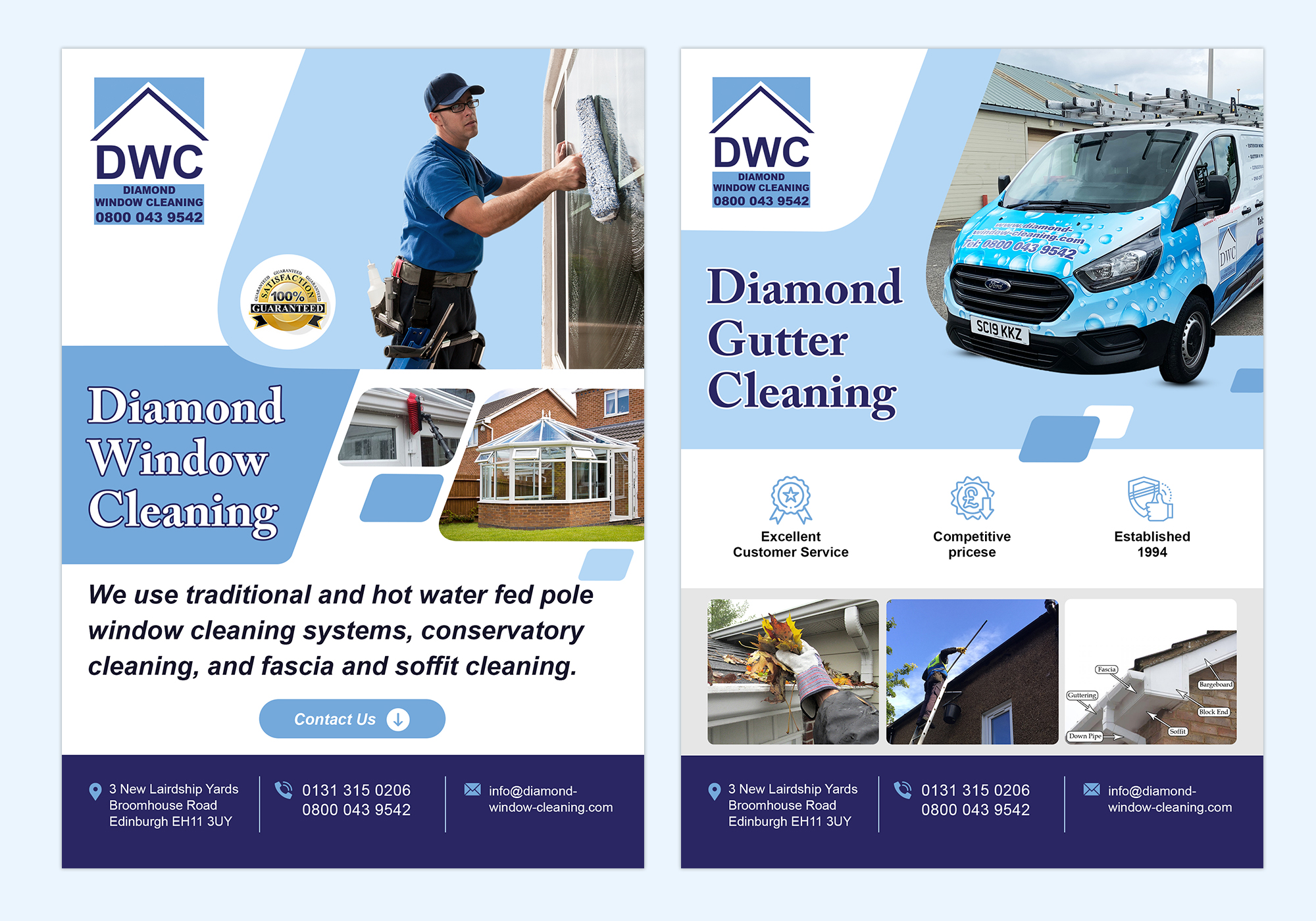 Design de Flyer par Natalia 21 pour Diamond Window Cleaning | Design #26143617