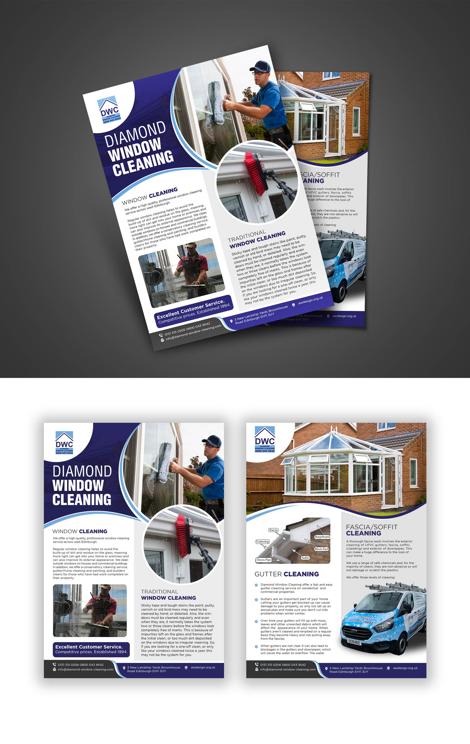 Flyer Design by debdesign for Diamond Window Cleaning | Design #26123241
