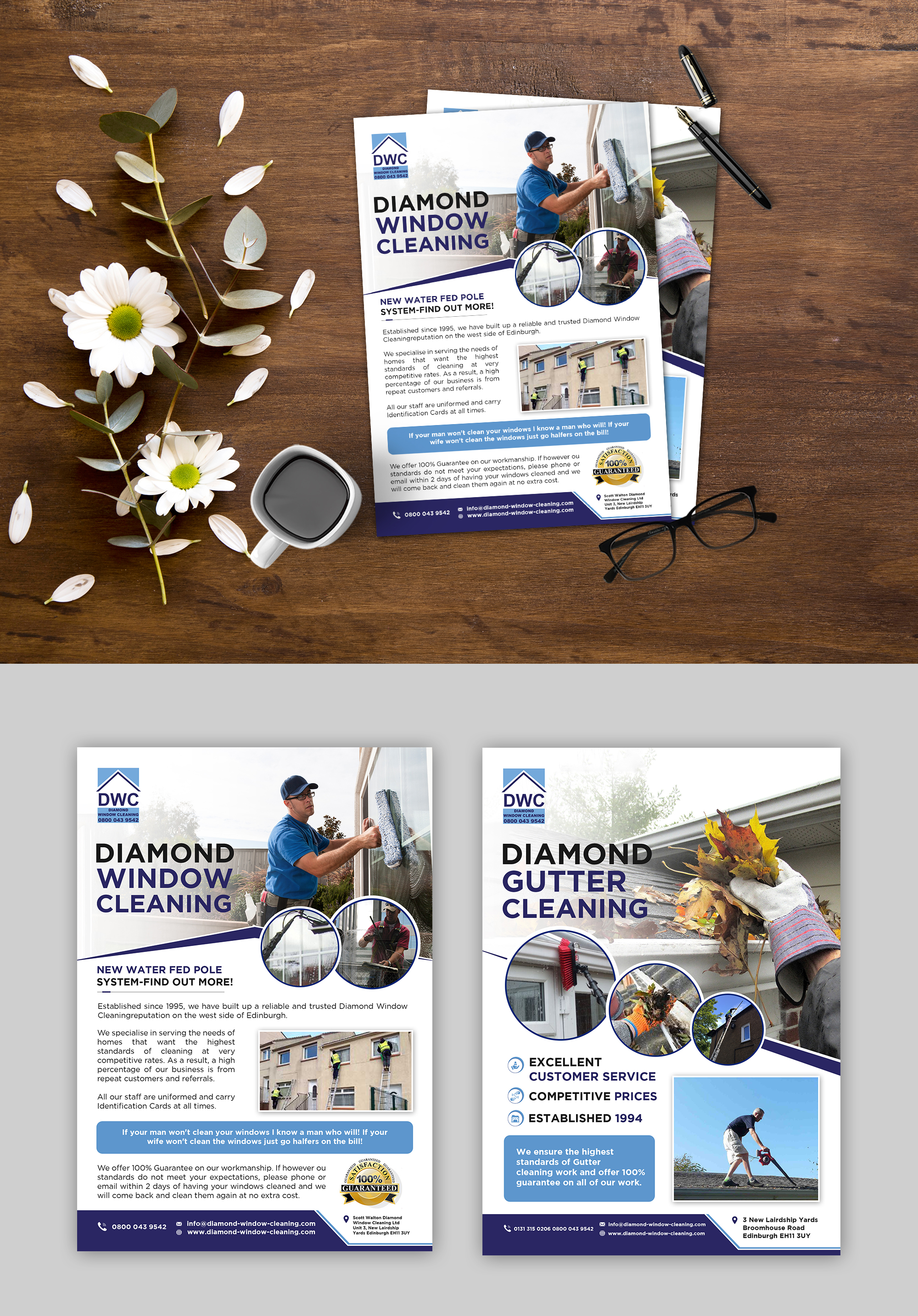 Flyer Design by debdesign for Diamond Window Cleaning | Design #26124395