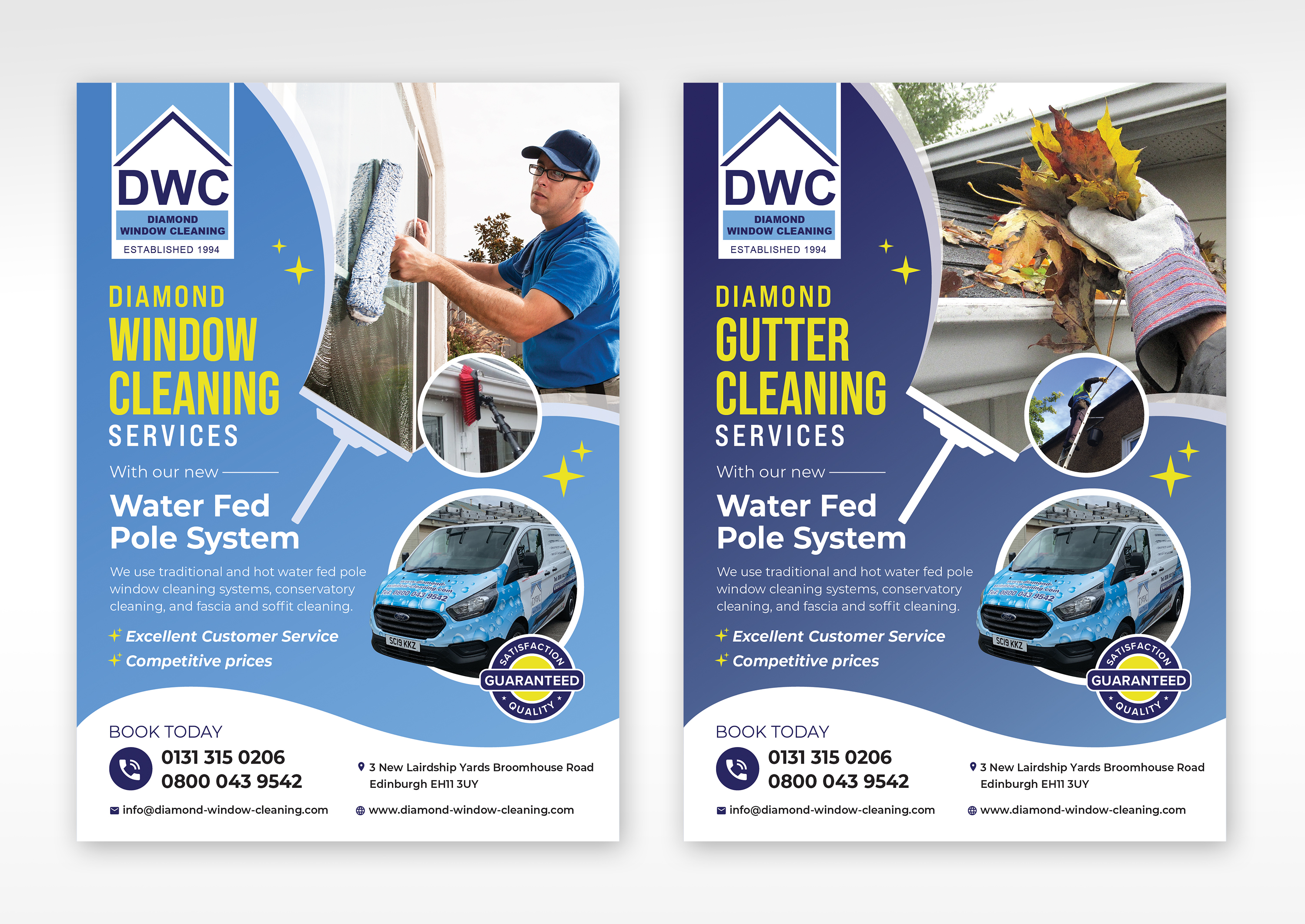 Flyer-Design von sun_design für Diamond Window Cleaning | Design #26138078