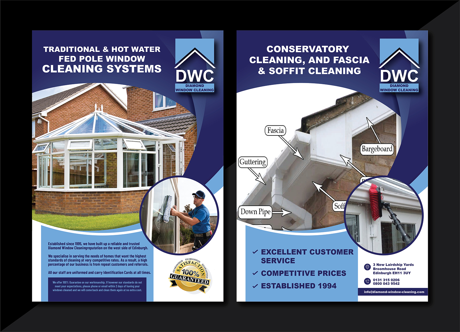 Flyer Design by Deziners Zone for Diamond Window Cleaning | Design #26122829