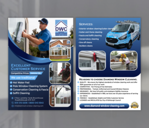 Flyer Design by Black Machine Grafx for Diamond Window Cleaning | Design: #26119197