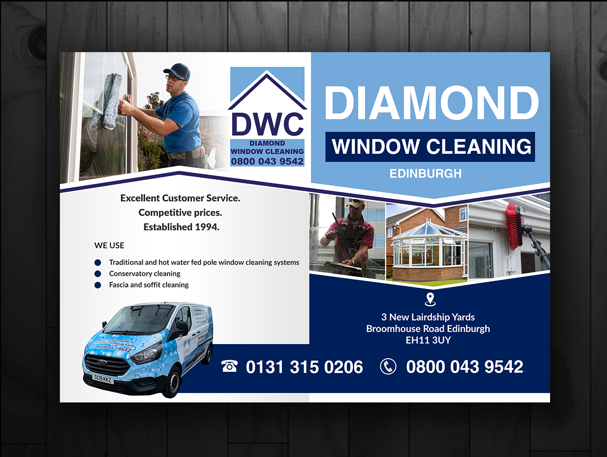 Flyer Design by innovative earth for Diamond Window Cleaning | Design #26147518