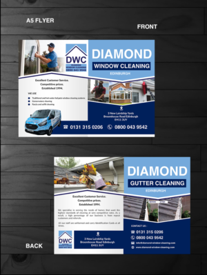 A5 Flyer for Window Cleaning Company | Design de Flyer par innovative earth
