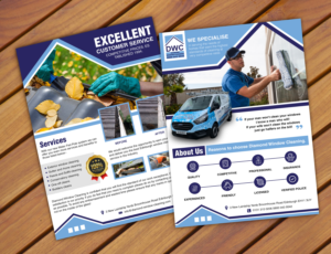 Design de Flyer par TuktukiShree pour Diamond Window Cleaning | Design #26147765