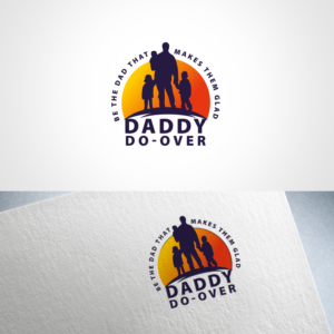 Daddy Do-Over (company name) “Be the dad that makes them glad” (tagline) | Logo Design by Taya Bright