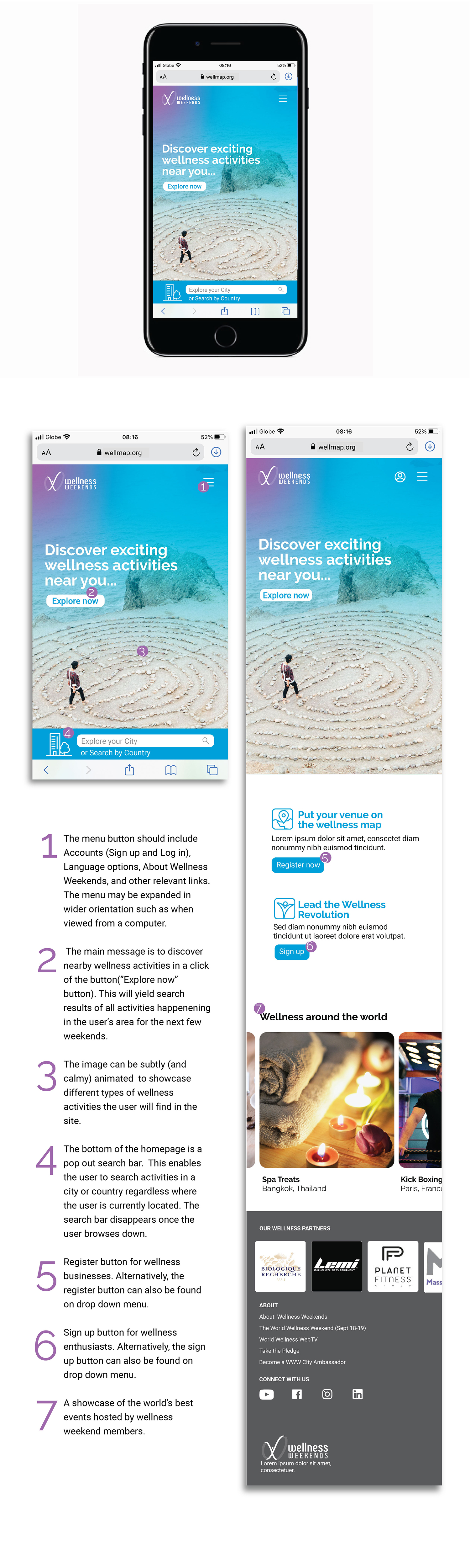 Web Design by ryenacasi for World Wellness Weekend | Design #26165838