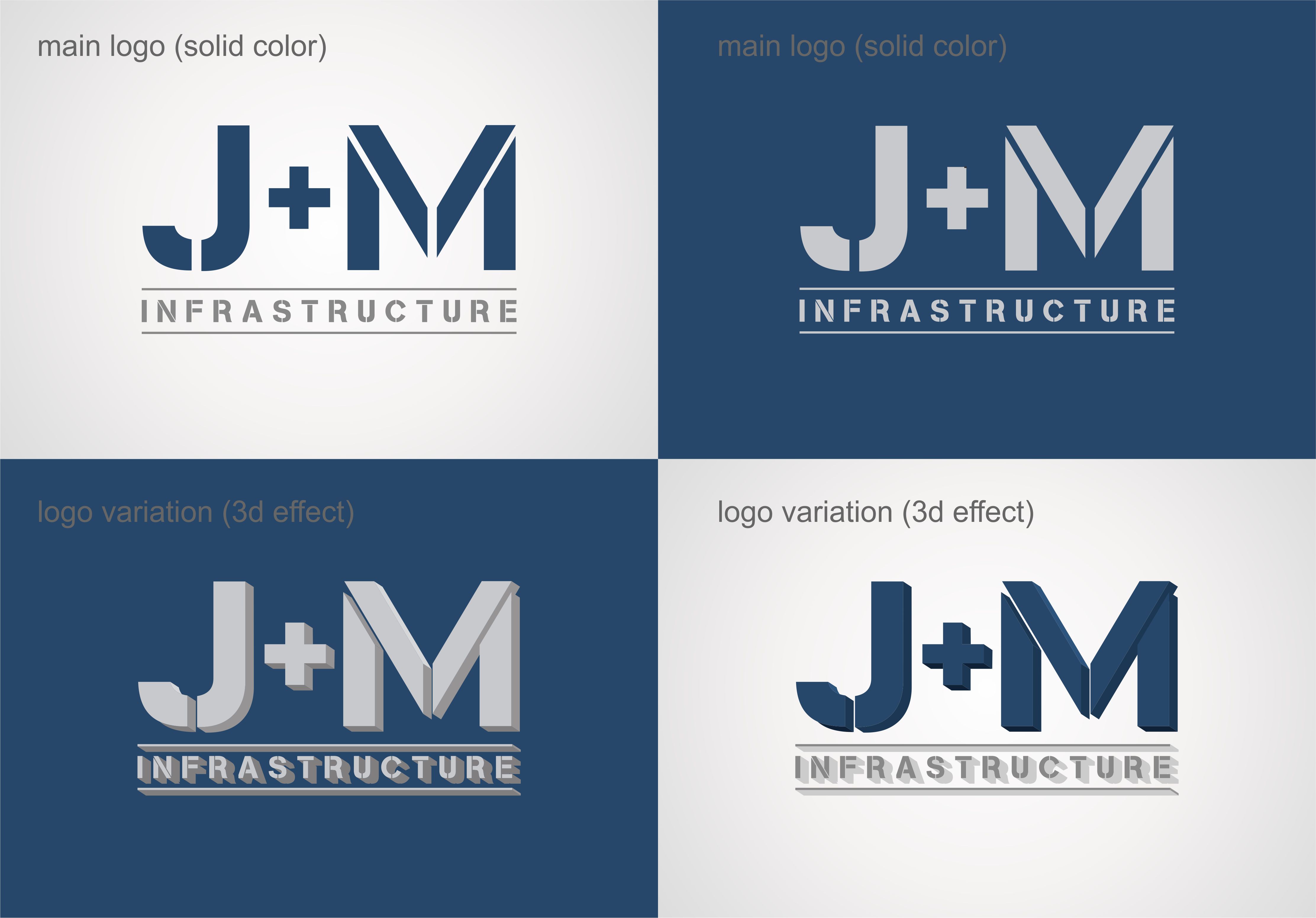 Logo Design by vta for J+M Infrastructure | Design #26259291