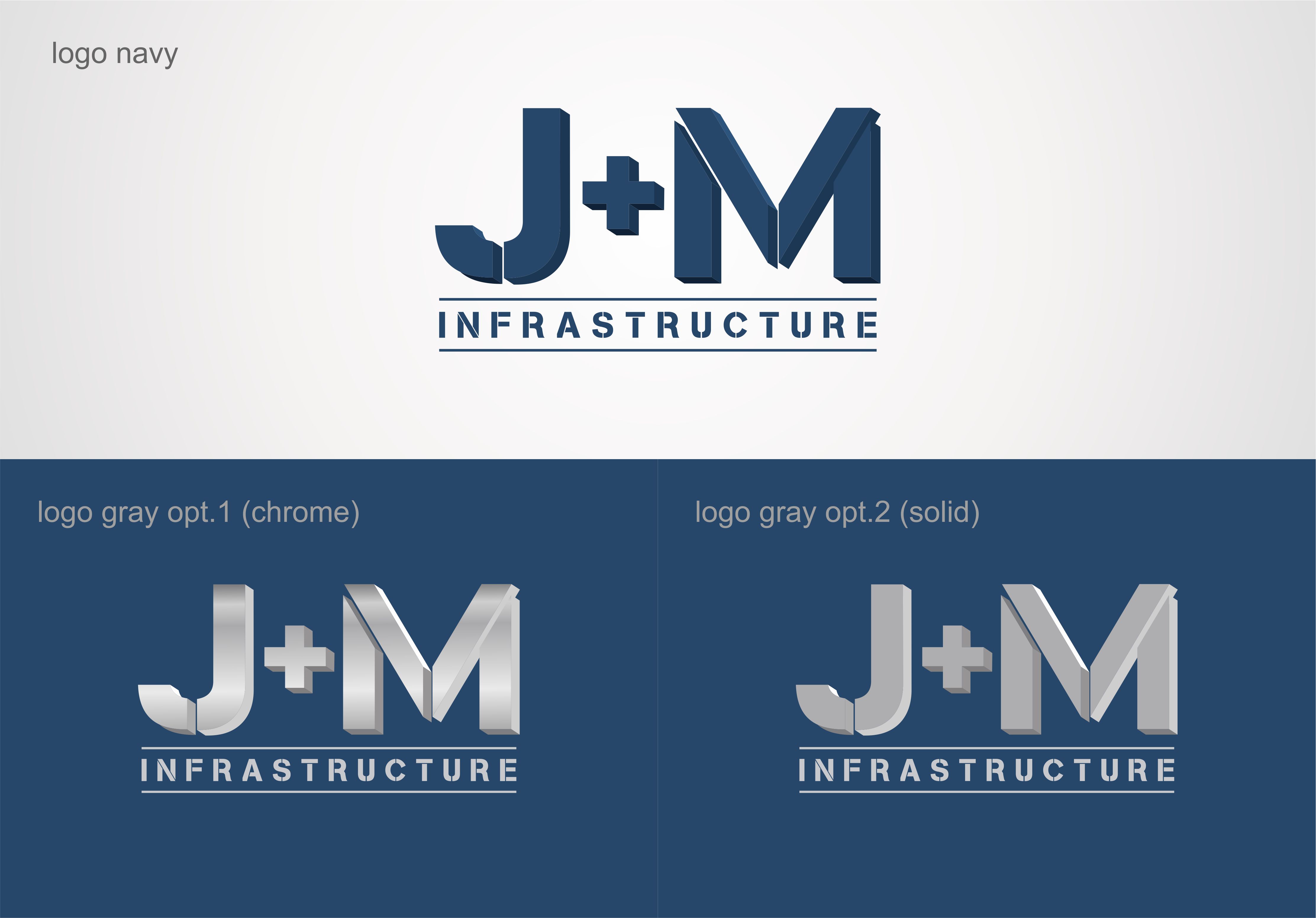 Logo Design by vta for J+M Infrastructure | Design #26339001