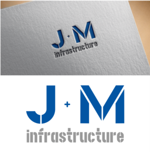 Logo Design by ERLANDO RONTE RDJ for J+M Infrastructure | Design: #26123393