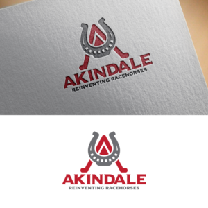 Main (Akindale). Tagline (Reinventing Racehorses) | Logo-Design von Graphic Bricks
