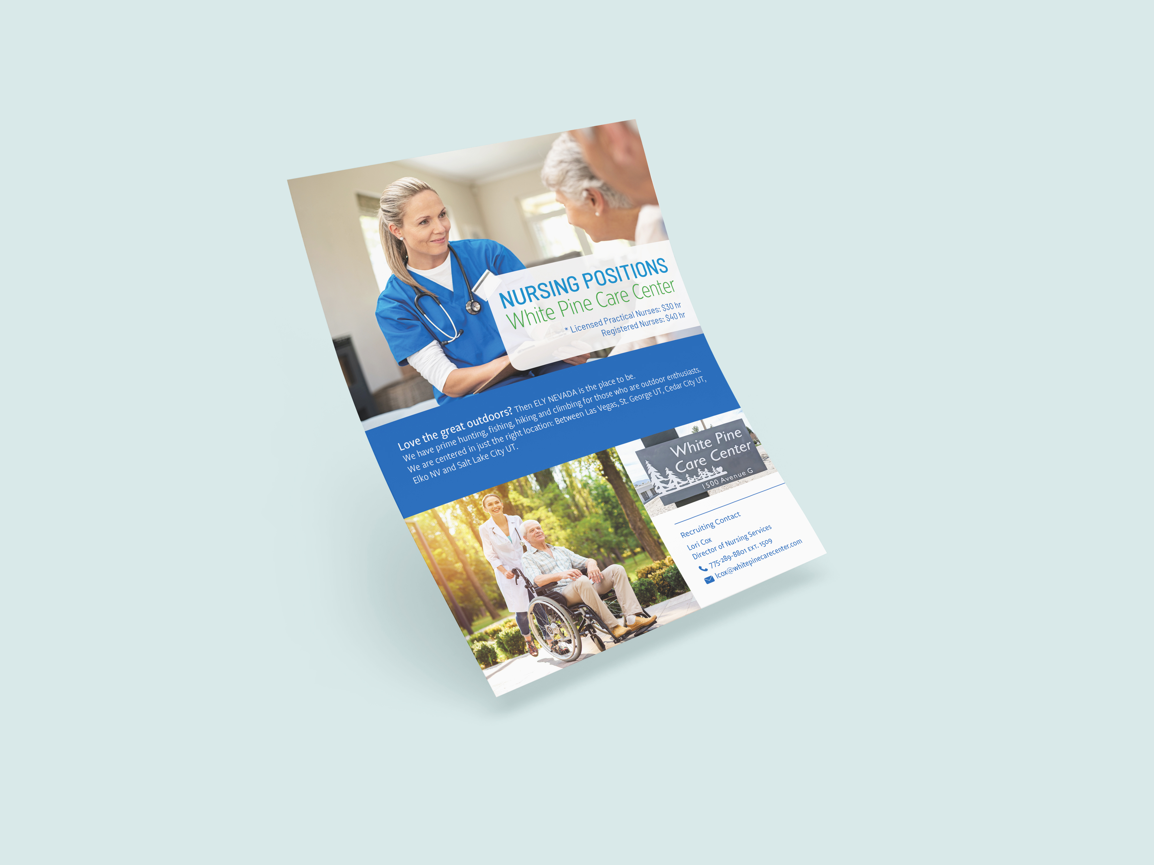 Flyer Design by ChrystalDesigns for White Pine Care Center | Design #26119592