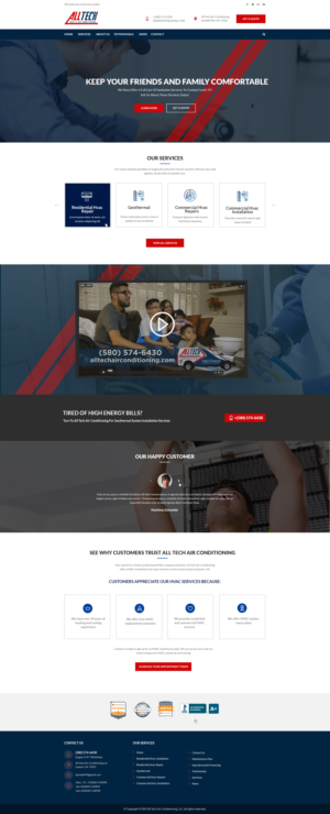We need a website design for an HVAC (Heating & Air Conditioning) Contractor* | Diseño Web por designerkochi