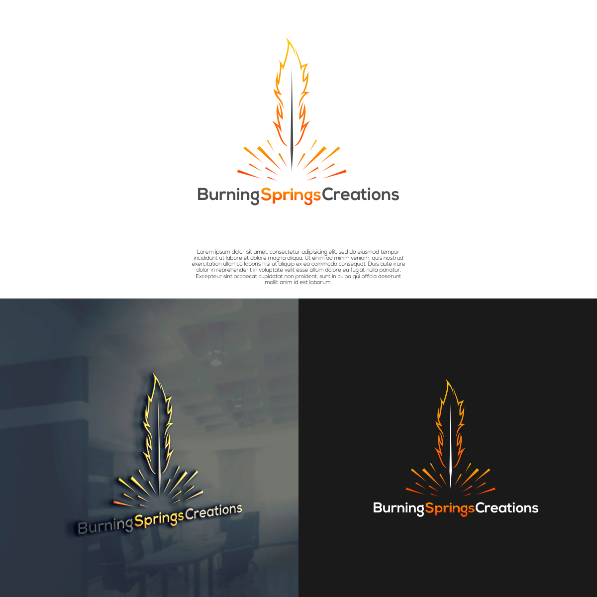 Logo Design by untung bertubi-tubi for Burning Springs Creations | Design: #26120343