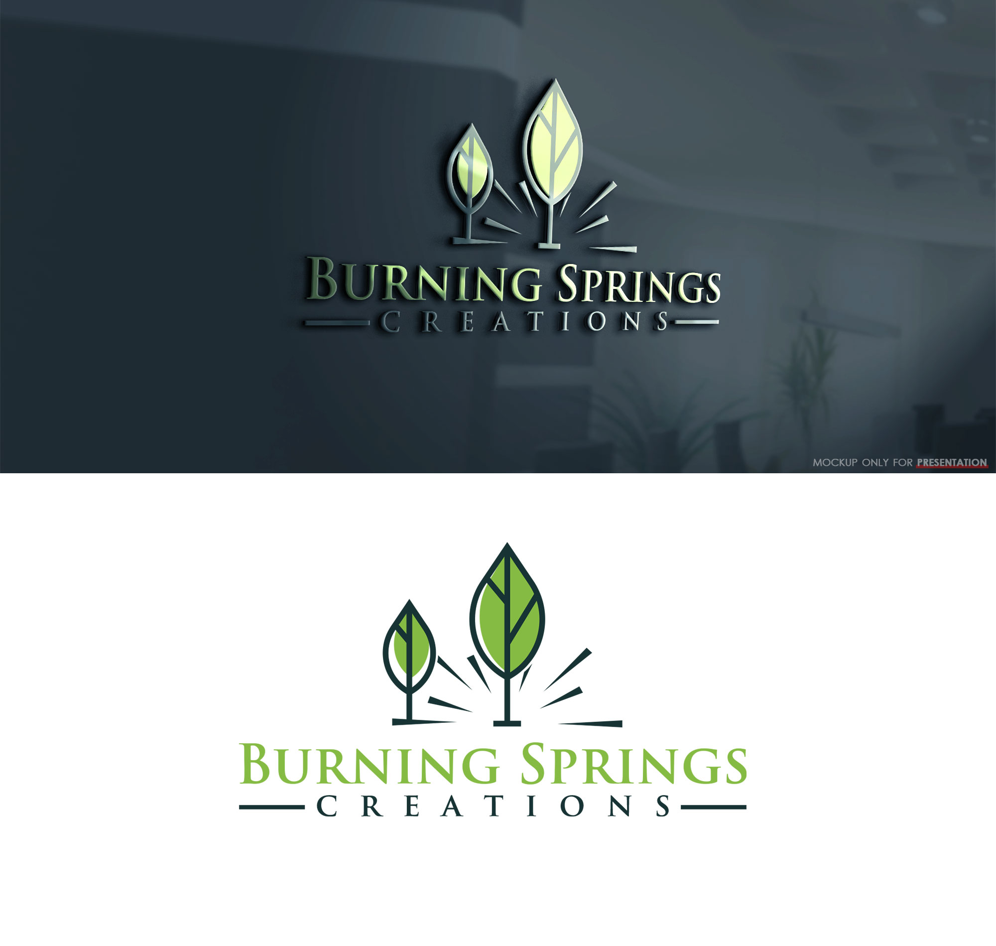 Logo Design by Mono.co for Burning Springs Creations | Design #26125580