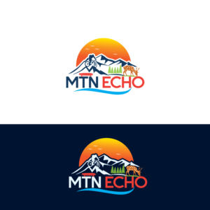 Mtn Echo | Mountain Collection | Diseño de Camiseta por sankar999