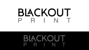 Blackout Print / Professional Imaging | Logo Design by ompratapsinha 2